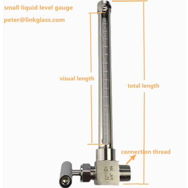 Compact Level Indicator Small Liquid Level Gauge - L Level Indicator for Accurate Measurement ...