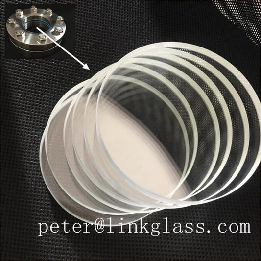 Toughened pyrex glass for sight glass