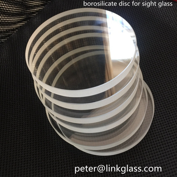 borosilicate glass disc for sight glass